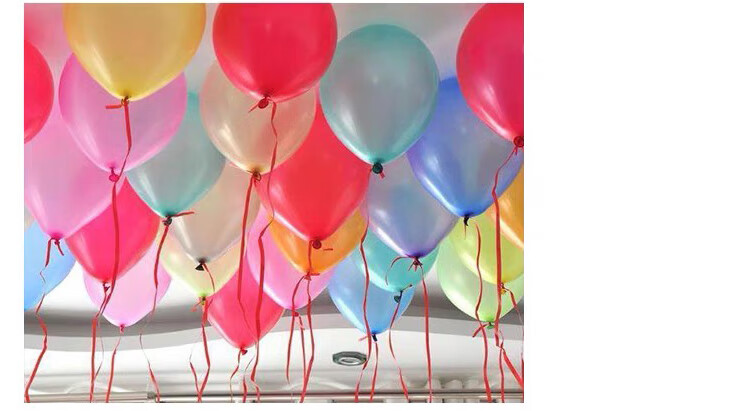 Jiayan Balloon Ribbon, Birthday Scene Decoration Props, 3 Rolls 5
