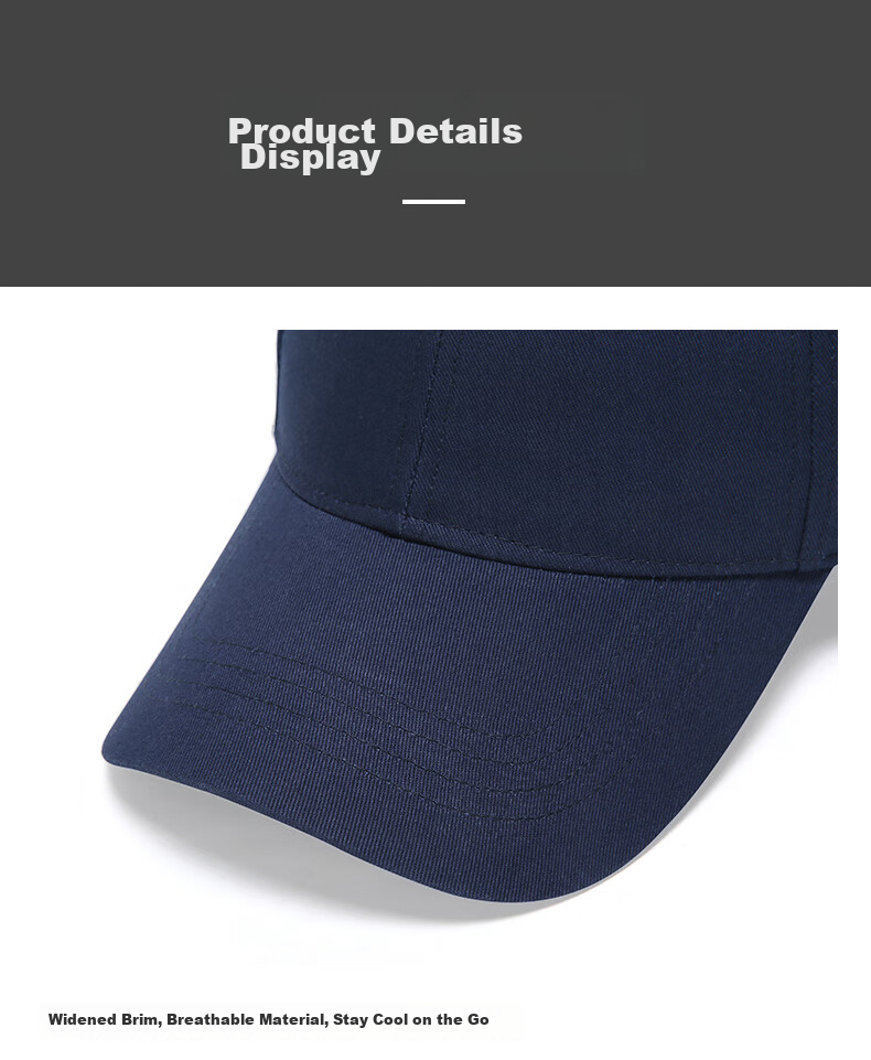 JEEP Men's Fashionable Baseball Cap, Couple Style, Simple Versatile Peaked Cap, Summer Casual Outdoor Sun Hat for Wome 15