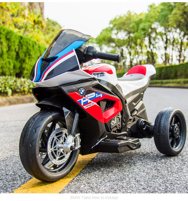 BeRica Children's Electric Tricycle Motorcycle, BMW Authorized Toy Car for Boys And Girls, Rideable, Baby Gift 21