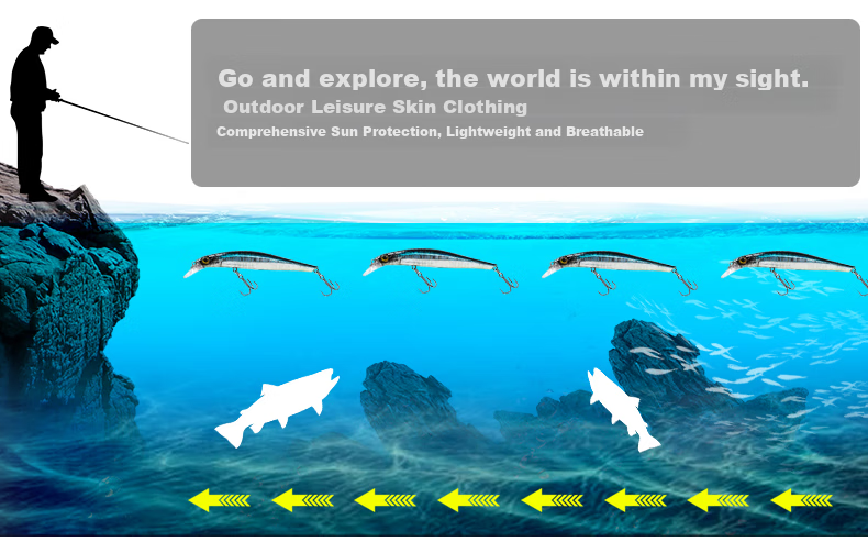 Guowangliya Lure Fishing Bait, Invisible Sinking Minnow Lure, Long-Distance Casting, Wiggling And Sinking, for Sea Bass, Perch Fish And Bass 4