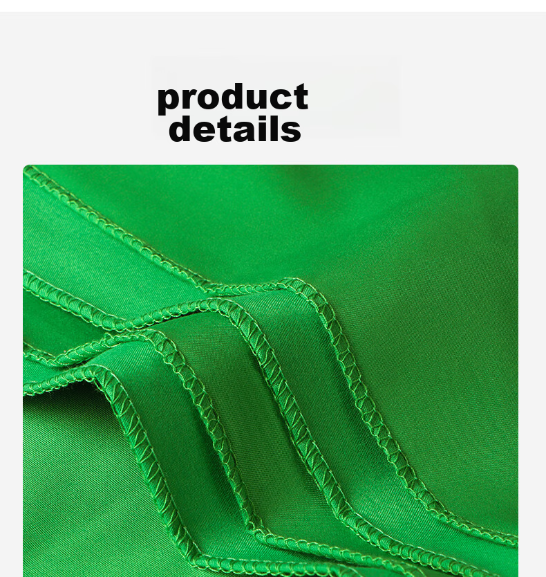 Hakutatz 2*3 Meter Green Photo Backdrop Cloth, Photography Portrait Film And TV Green Screen, Live Streaming Room Solid Color Background Wall Chroma Key Cloth, Fill Light Shooting Short Video Props Green Cloth Background Stand 18