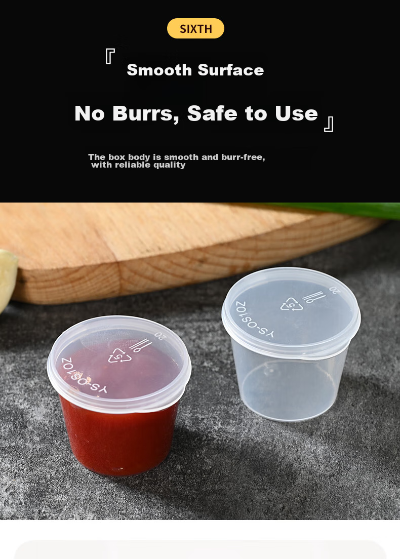 Babike Seasoning Cups, Sauce Cups, Disposable Takeaway Condiment Boxes, Dipping Sauce And Chili Oil Small Cups, 2 Oz, 200 Pieces 7