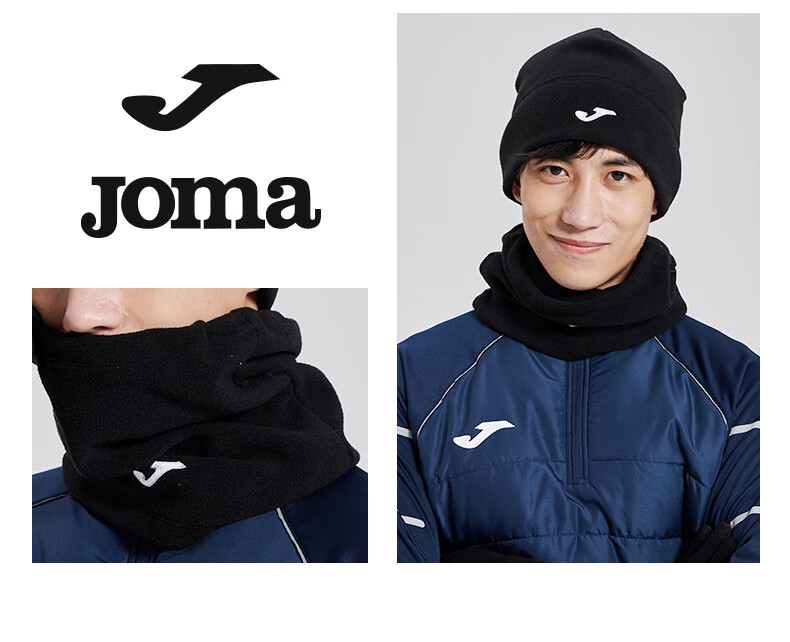 JOMA Fleece Neck Gaiter, Autumn And Winter Thickened Warm Neck Protection, Cycling Face Mask, Outdoor Windproof And Cold-Proof Scarf, Black, One Size Fits All 5