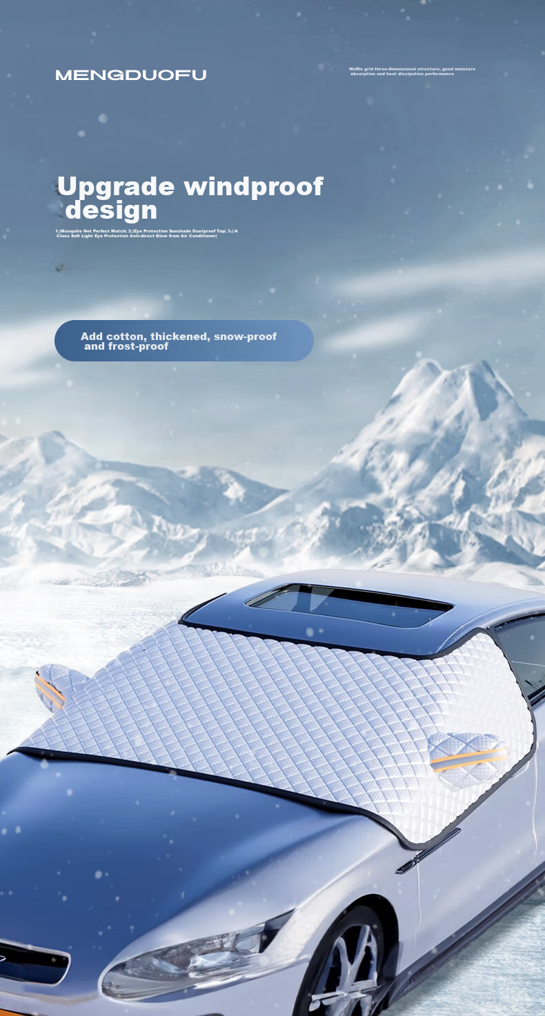 Mengduofu Car Windshield Cover, Snow Cover, Front Windshield Cover, Windshield Protector, Winter Frost And Freeze Protection Cover 6