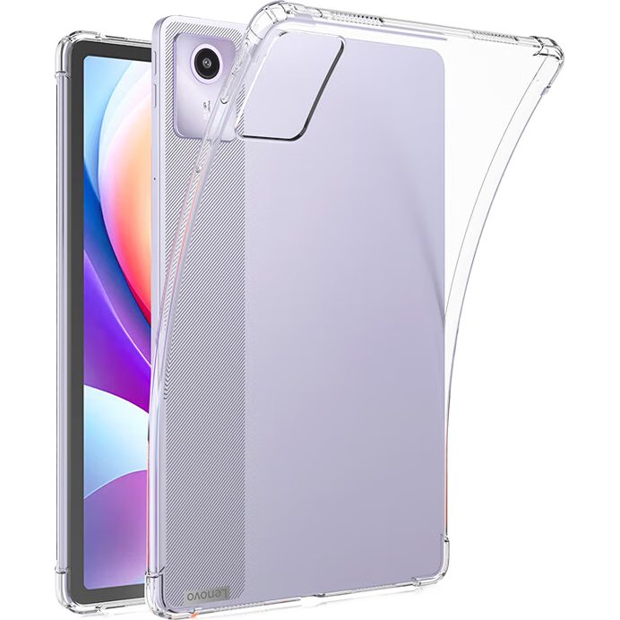 BIAZE Compatible with 2024 Lenovo Xiaoxin Pad, Protective Case for Lenovo Tablet 11-Inch, TPU Corner Protection Anti-Drop Case PB495-Transparent White