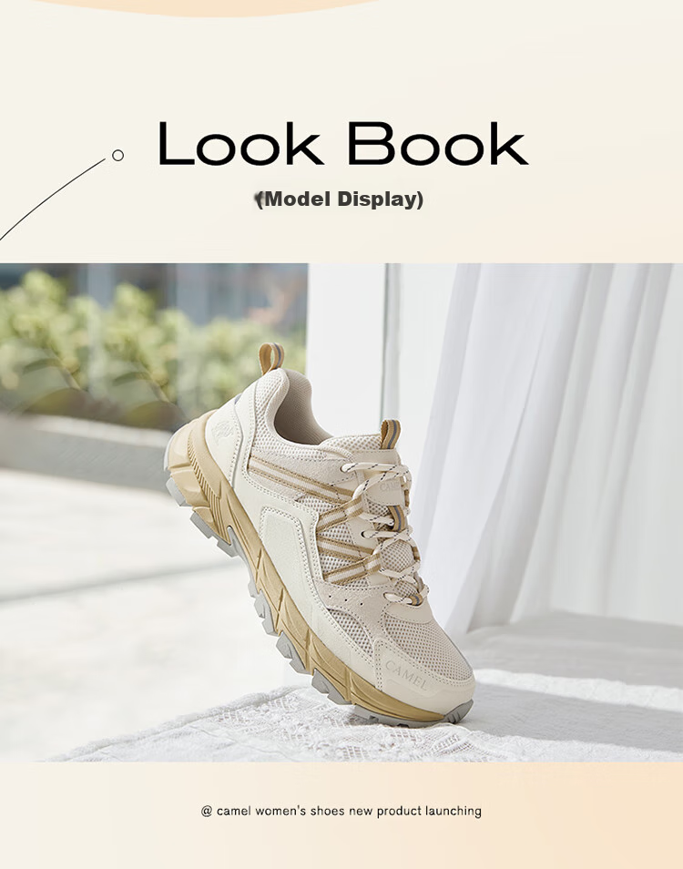 CAMEL Outdoor Breathable Hiking Shoes for Men And Women, Water-Resistant Non-Slip Trekking Shoes Cross-Country Running Shoes F24B097605 8