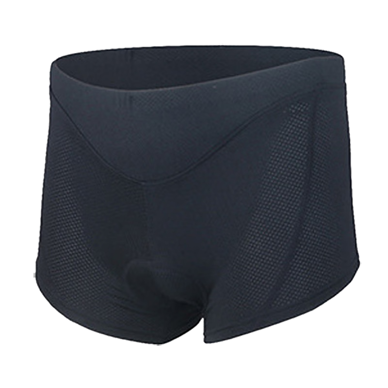 BIKEBROS Cycling Shorts with Silicone Gel Pads, Breathable Quick-Dry Mountain Bike Underwear for Women, Black, XXL
