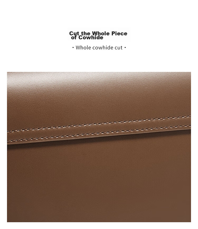 FOXER Top-Grain Leather Women's Handbag, Large Capacity Shoulder Bag, Crossbody Bag, Light Luxury Valentine's Day Gift 5