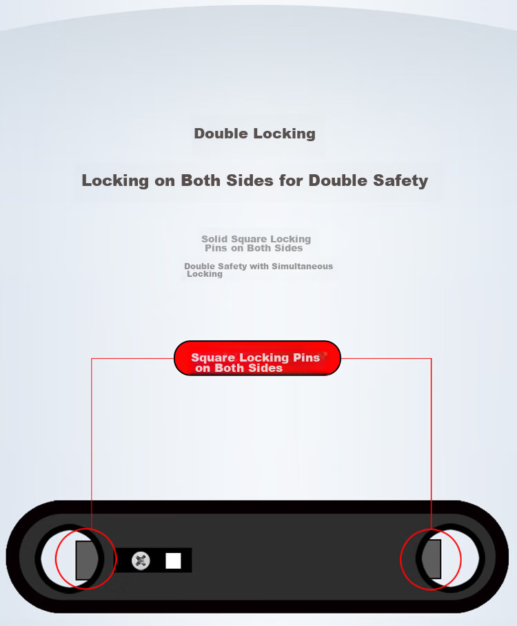 HOTUN U-Shaped Password Lock, Glass Door Lock, Double-Door Lock, Office And Shop Door Lock, Key Password Lock, 701B-350 8