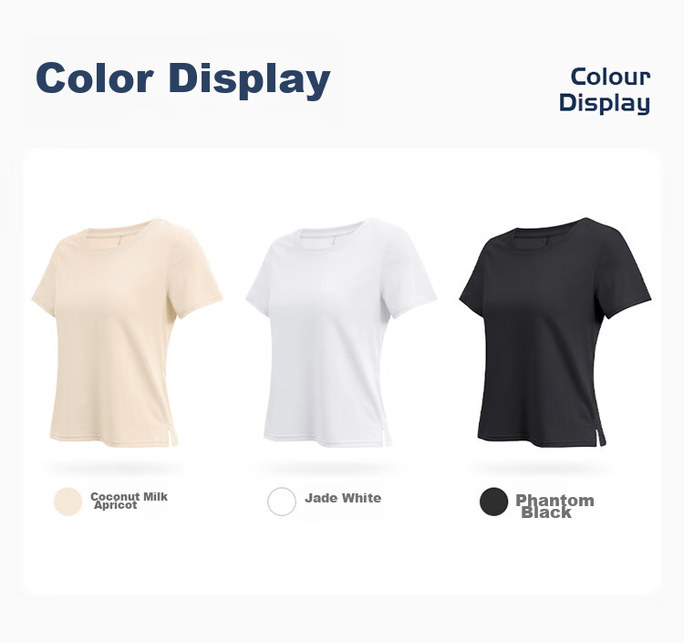 CAMEL Women's Yoga Top, Short-Sleeved, Breathable, Quick-Drying Running Shirt, Fitness Wear, Lightweight Sports T-Shirt Y24BAT6009 33