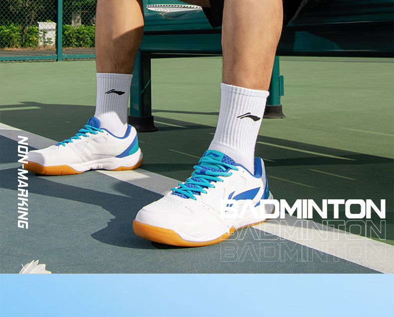 Li-Ning Badminton Shoes, Unisex Lightning Hero Professional Competition Training Sports Shoes, Non-Slip Wear-Resistant Invincible Foot Feel 20