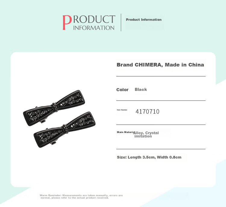 CHIMERA Light Luxury Rhinestone Bow Hair Clip, Internet Celebrity Bangs Clip, Side Hairpin, Hair Clip for Women, Mid-Autumn Festival Gift 2