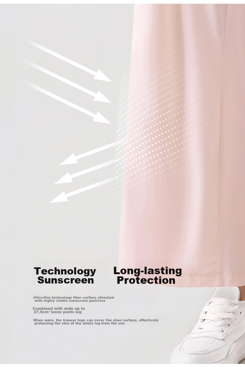 Beneunder Women's Wide-Leg Sports Pants Breathable Quick-Dry Sun-Protective Loose Fit AS010 10