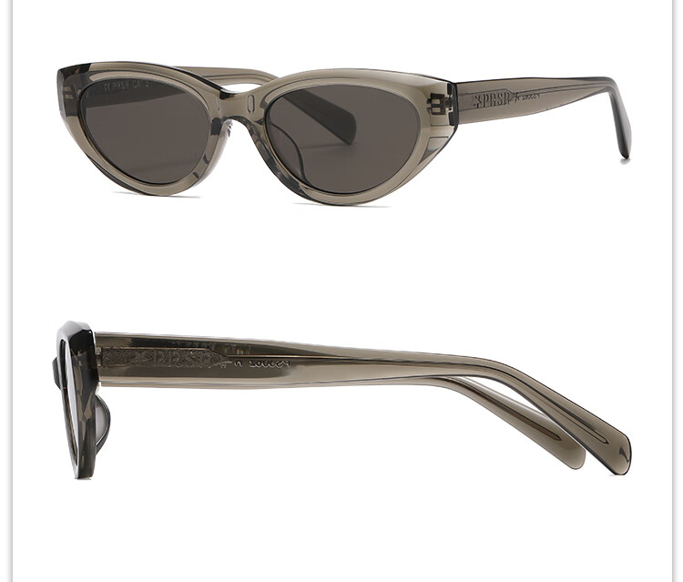 Prsr [Qianjin Frame] Celebrity-Style Sunglasses, High-End Retro Cat-Eye Sun Protection Glasses PS3062-B 12