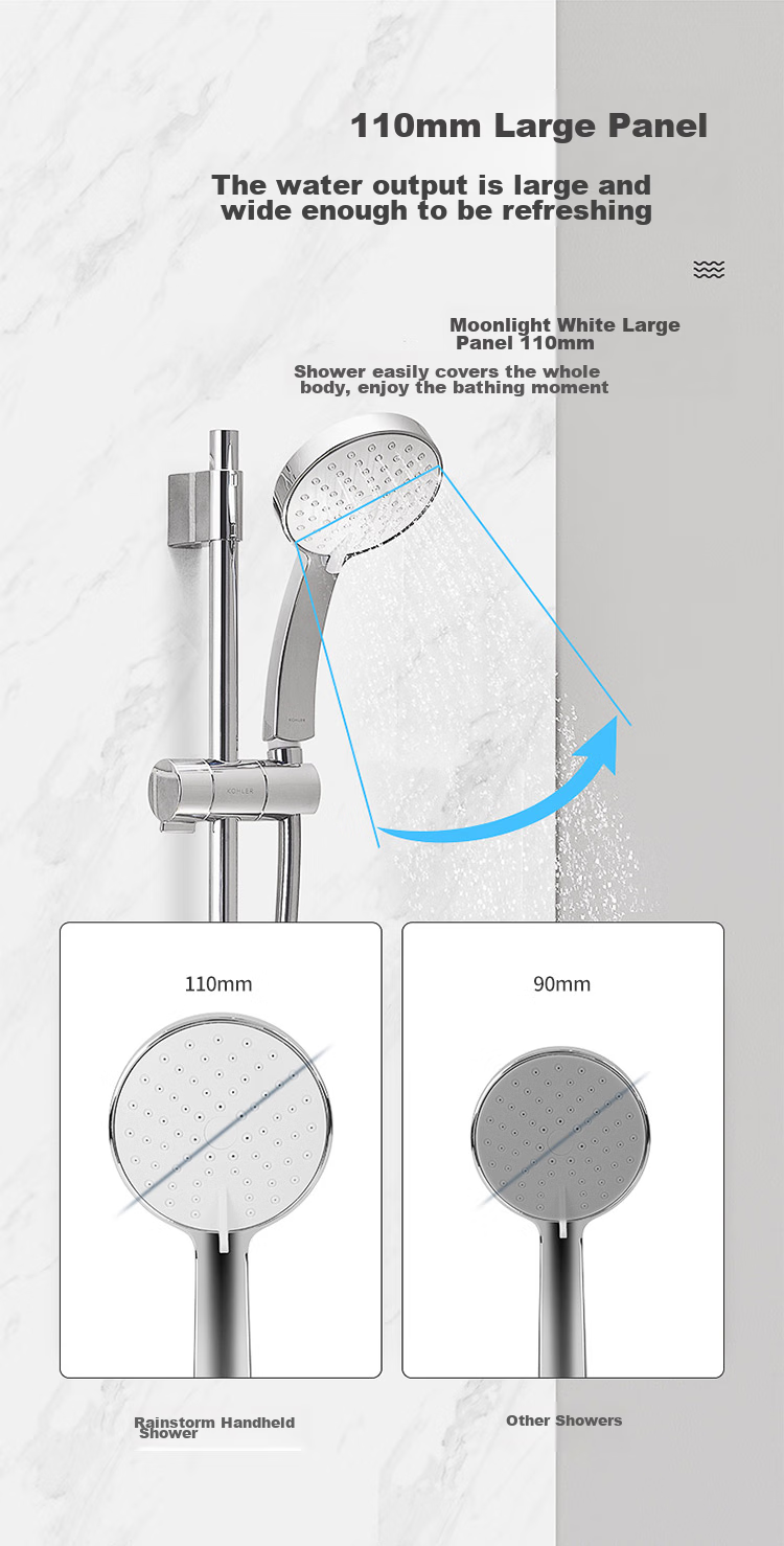 KOHLER Handheld Shower Head, Single Spray [Five Functions], K-30251T Silver 7
