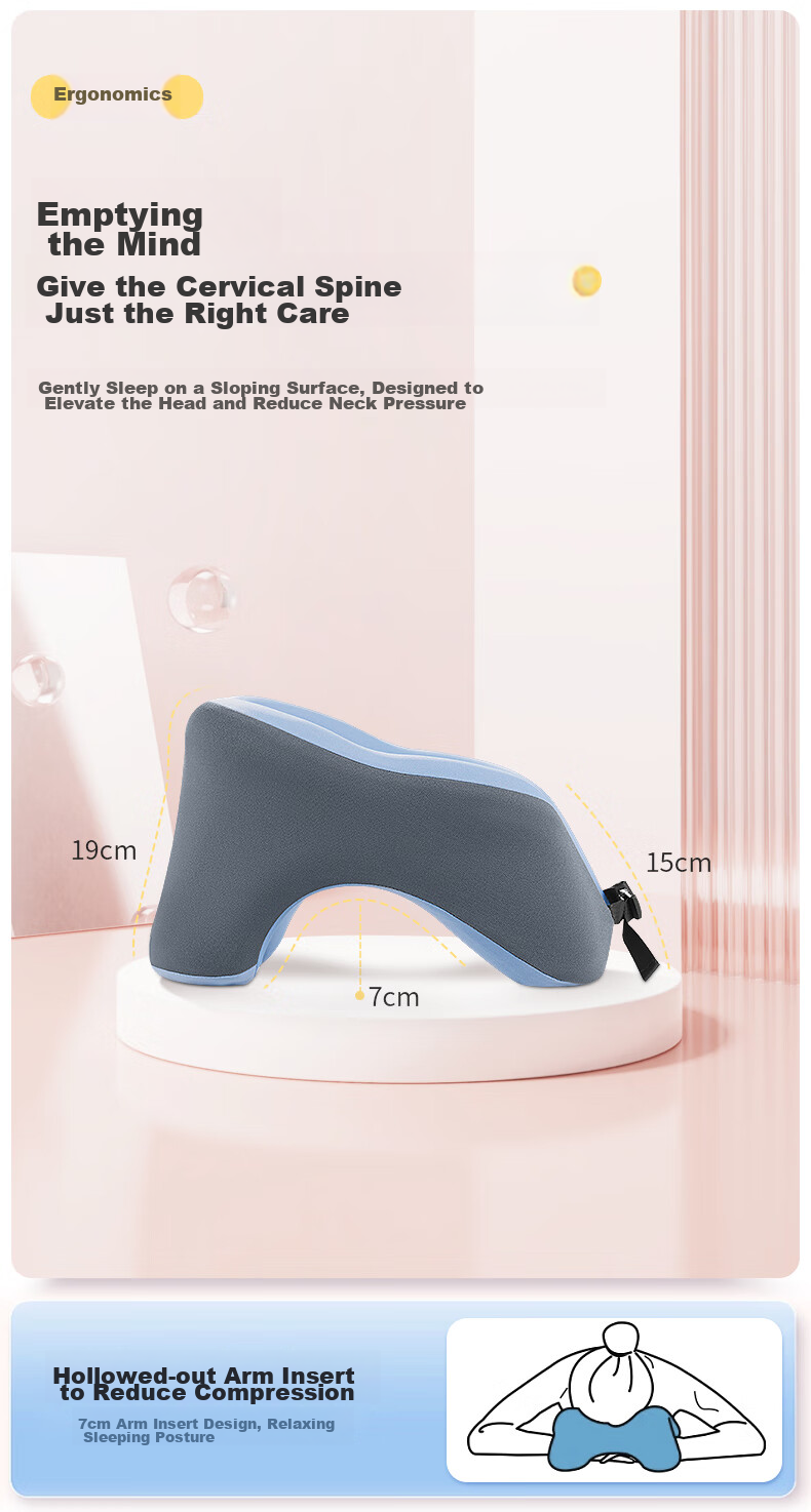 Mixiaoshu Nap Pillow, U-Shaped Pillow, Face-Down Pillow, Office Cushion, Student Nap Support, Neck Pillow, Backrest, Nap Pillow 12