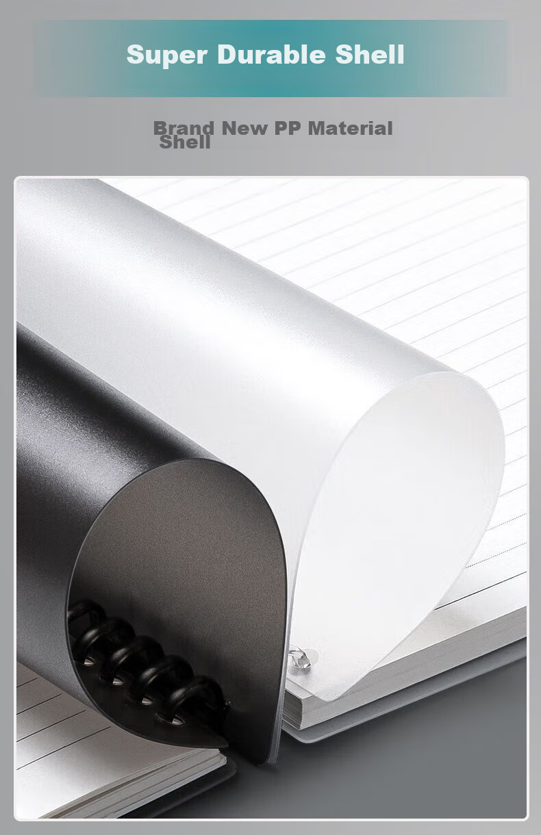 Jinzhi B5/60-Sheet Refillable Notebook Thickened Mistake Correction Spiral Detachable Binder Lined Paper Lightweight High-Quality Diary Mocha Light Coffee 8