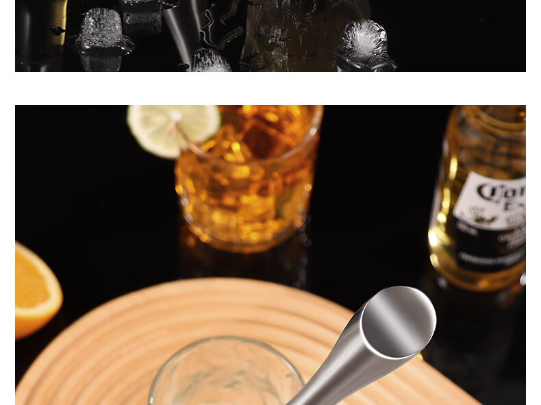 BJ Stainless Steel Ice Crusher Hammer, Ice Breaker, Juicer Stick, Shaker Cup Muddler, Lemon Tea Tool, Ice Crusher Hammer, 26cm Long Versio 18