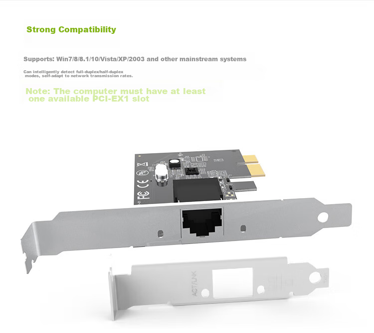 EDUP EP-9635C, 2.5Gbps Gigabit Gaming Wired Network Card, 2500M High-Speed Ethernet Port Expansion, Desktop Computer Adaptive Ethernet Adapter, Network Adapter 7