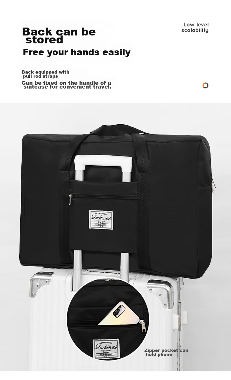 LOHAS Travel Travel Bag Luggage Maternity Storage Compatible with Trolley Suitcase Large Capacity Portable Foldable Bag 8