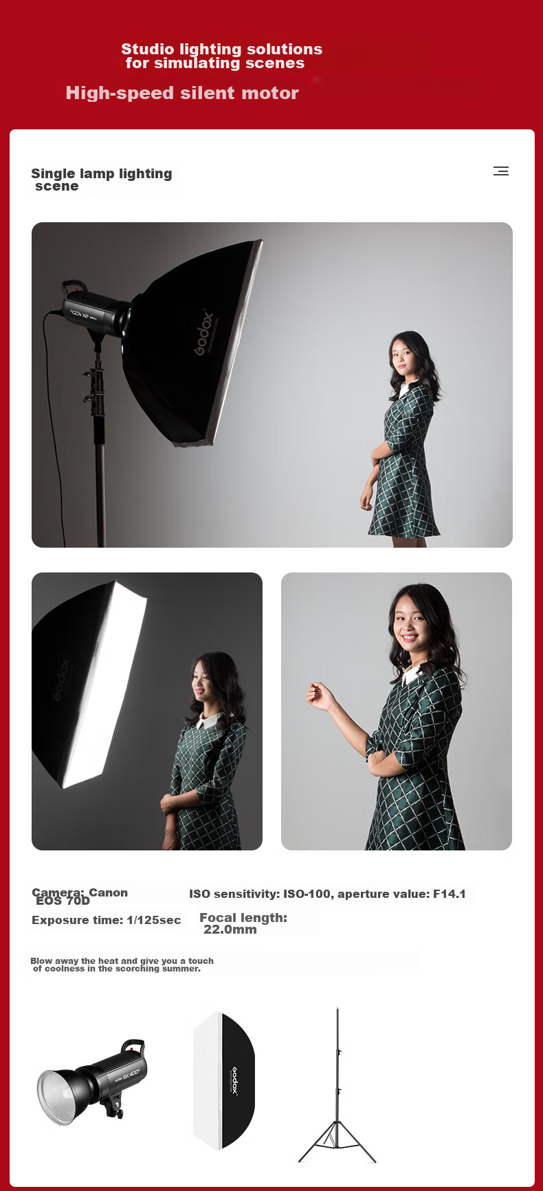 Godox 30*120cm Rectangular Square Grid Softbox Light Diffusion Cover, Compatible with Live Streaming Fill Light, Photography Light, Flash Light, Foldable Portable Softbox with Grid 13