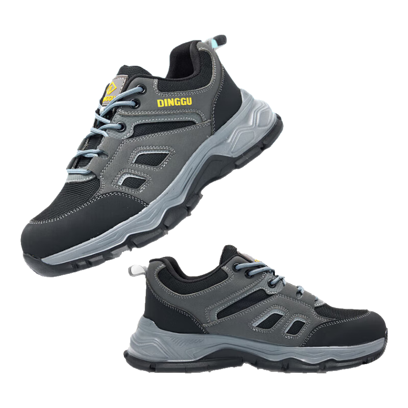 Dinggu Safety Shoes for Men, New Style, Odor-Resistant, Anti-Smashing, Puncture-Proof Work Shoes, All-Season Model 1012hui40