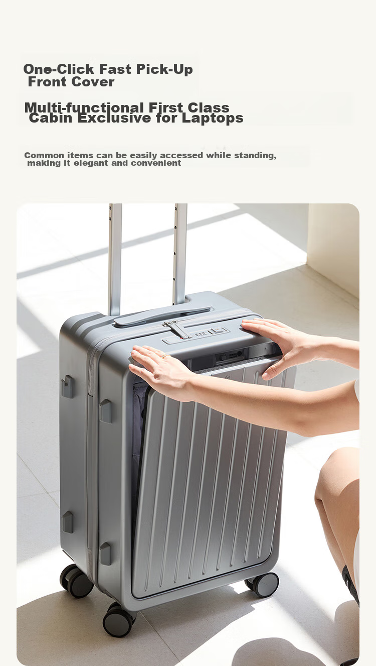 JD Original One-Click Luggage Lite, Suitcase Carry-On Travel Case, Graphite Gray, 20-Inch Mingri Delivery 4