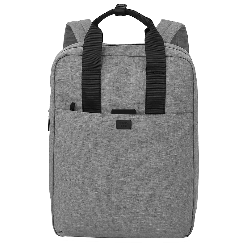 LEXON Backpack 14-Inch Laptop Bag for Men And Women, Water-Resistant Single Compartment Casual Schoolbag Light Gray