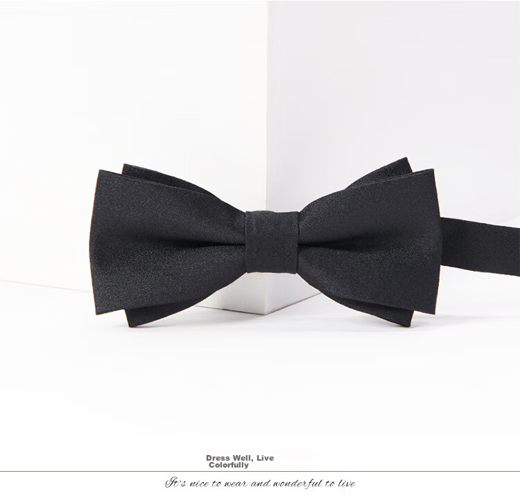 GLO-STORY Men's Bow Tie, Wedding Groom Groomsman Banquet Party Formal Wear Business Gentleman Double-Layer Bow Tie MLD824069 16