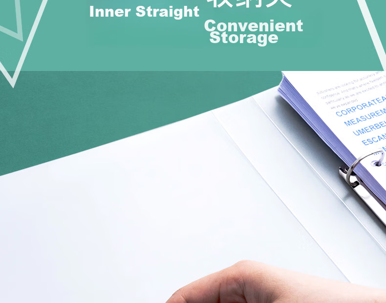 KW-TriO Transparent A4 Four-Hole Loose-Leaf File Folder, Loose-Leaf Cover Document Folder, Compatible with Hole Puncher [Random Old Or New Version] 8