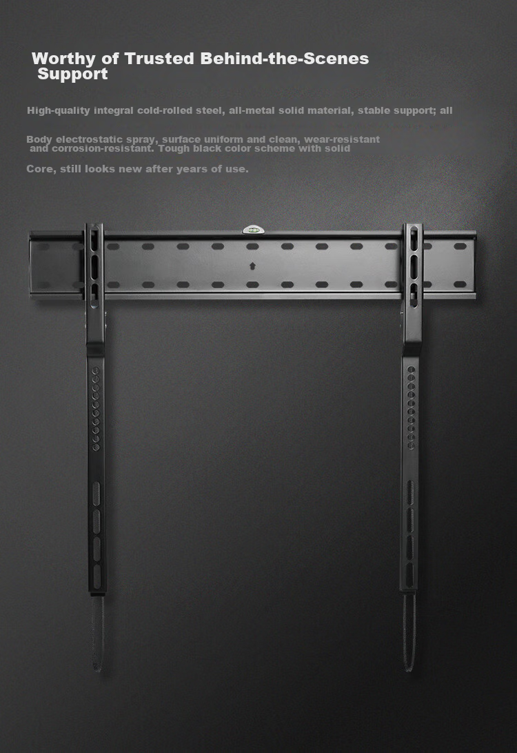 Brateck Beihu 60-100 Inch 98 Ultra-Thin TV Wall Mount Bracket Fixed for 65/70/75/80/85 Inch TVs X39-96 8