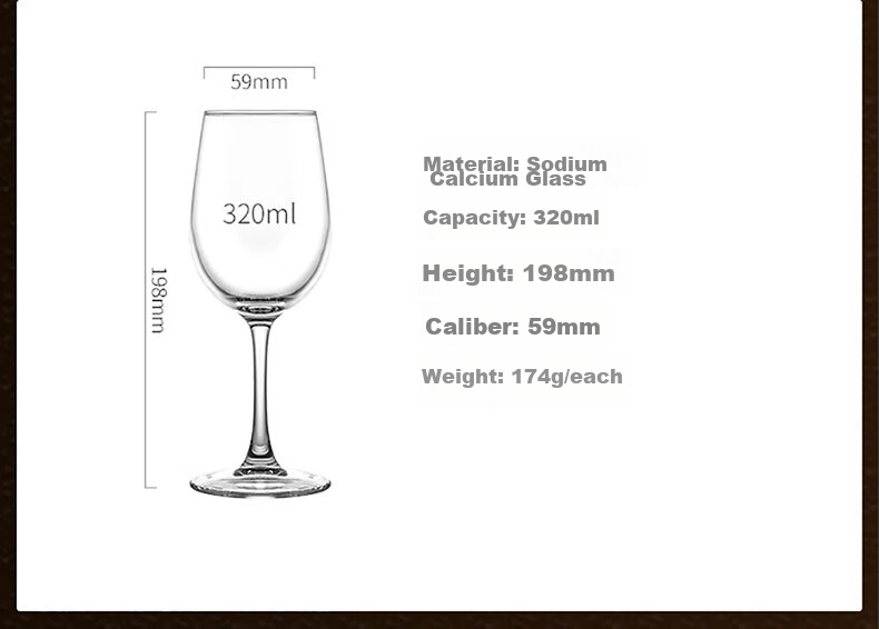 CLITON Wine Glasses for Home Use, Bordeaux Red Wine Glasses, Glass Cups for Wine And Liquor, Bar Set of 2 21