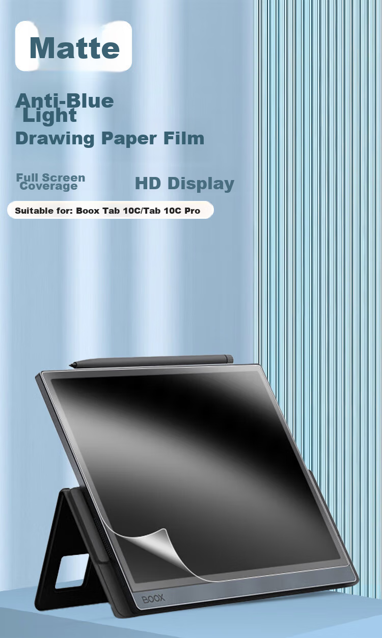 Freeson Screen Protector for BOOX Wen Shi Tab10C/Pro, 10.3-Inch E-Reader, Anti-Blue Light Protective Film, E-Ink Screen Drawing Writing Continuous Touch Paper Film 1