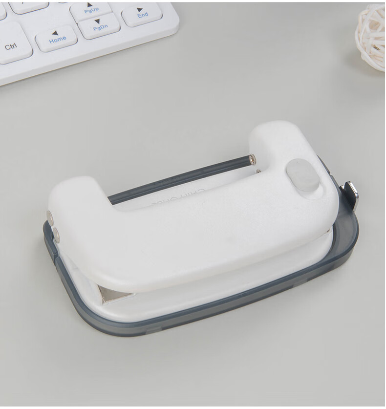 MAX Two-Hole Punch, Labor-Saving Office File Circular Hole Puncher, 10 Sheets/80g, DP-12, Gree 5