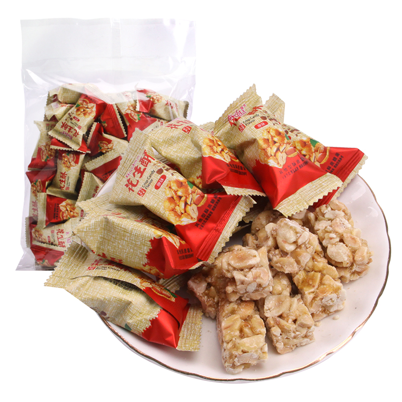 锦大花生酥原味 500g/袋 喜糖 糖果 休闲零食 糕点 招待糖婚庆糖