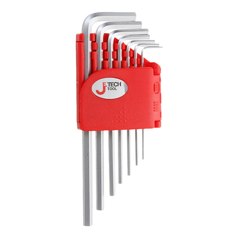 JETECH Hex Key Set with Extended Flat Head And Hardened Screwdriver, Repair Tools, 7-Piece Set PM-C7