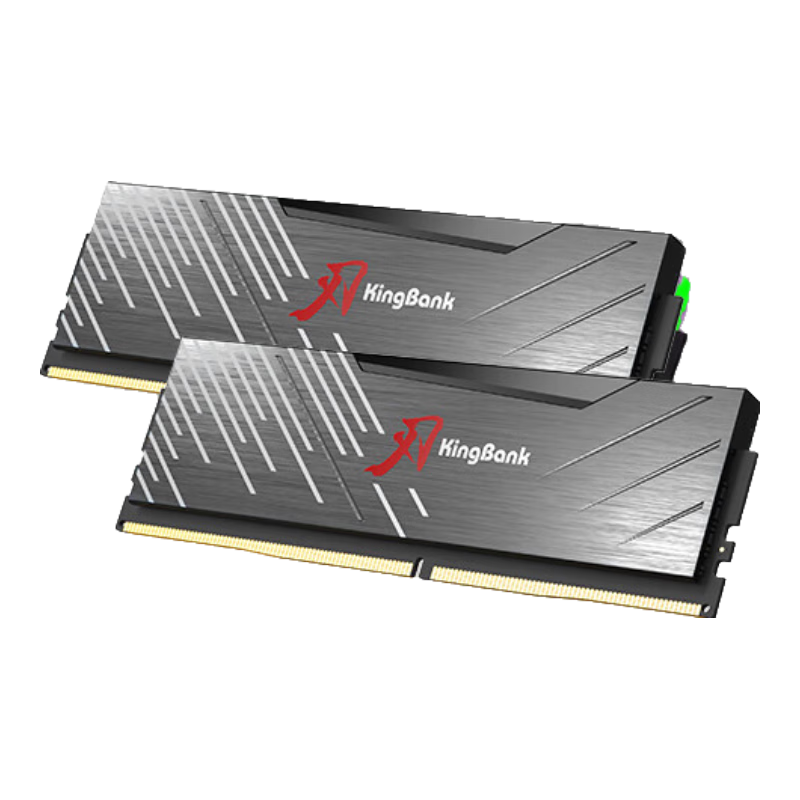 KINGBANK 32GB (16GB X 2) Kit DDR5 6000 Desktop Memory Module Domestic Chips Black Blade without LED C36 Compatible with Black Myth: Wukong