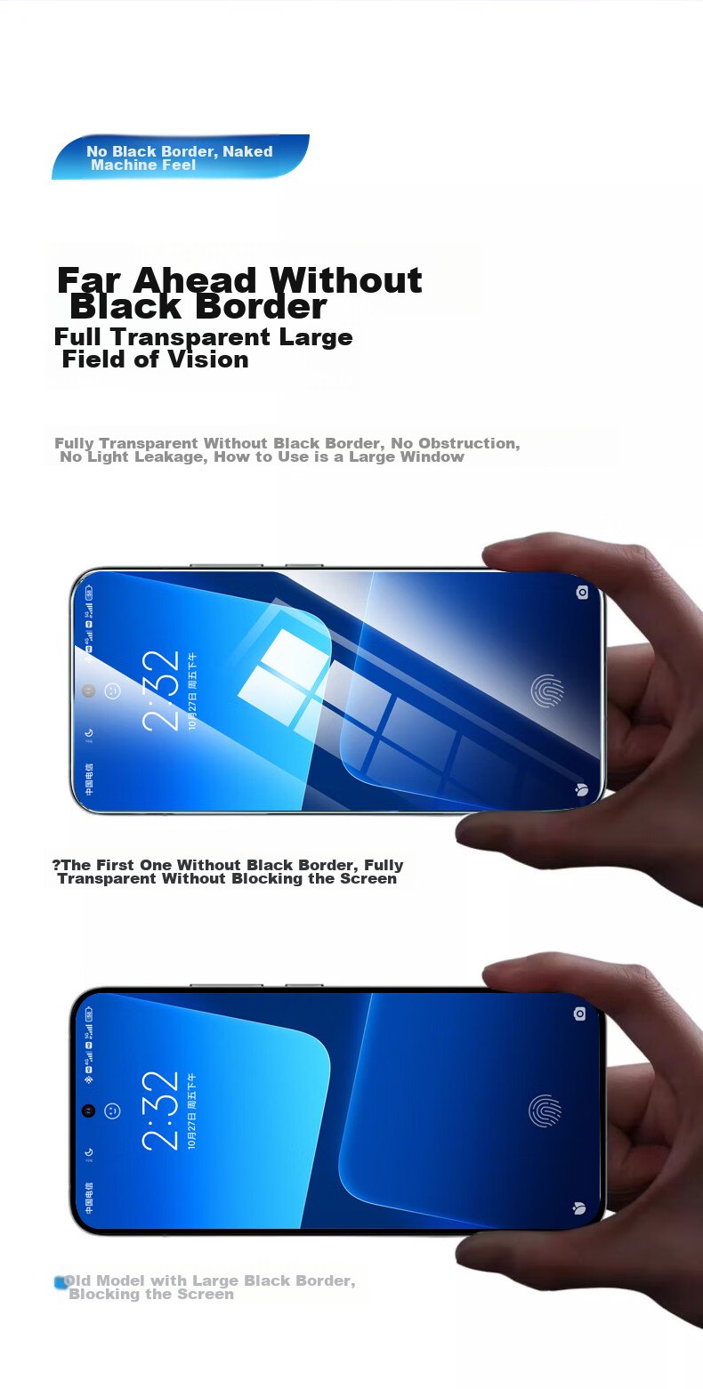 DIVI [Value Pack of 2] Screen Protector for Xiaomi 14 Pro/Ultra, Xiaomi 15 Pro/Ultra Tempered Glass Film, Soft Film, Full-Screen Fit, HD Clear, Anti-Fingerprint Protective Film 6