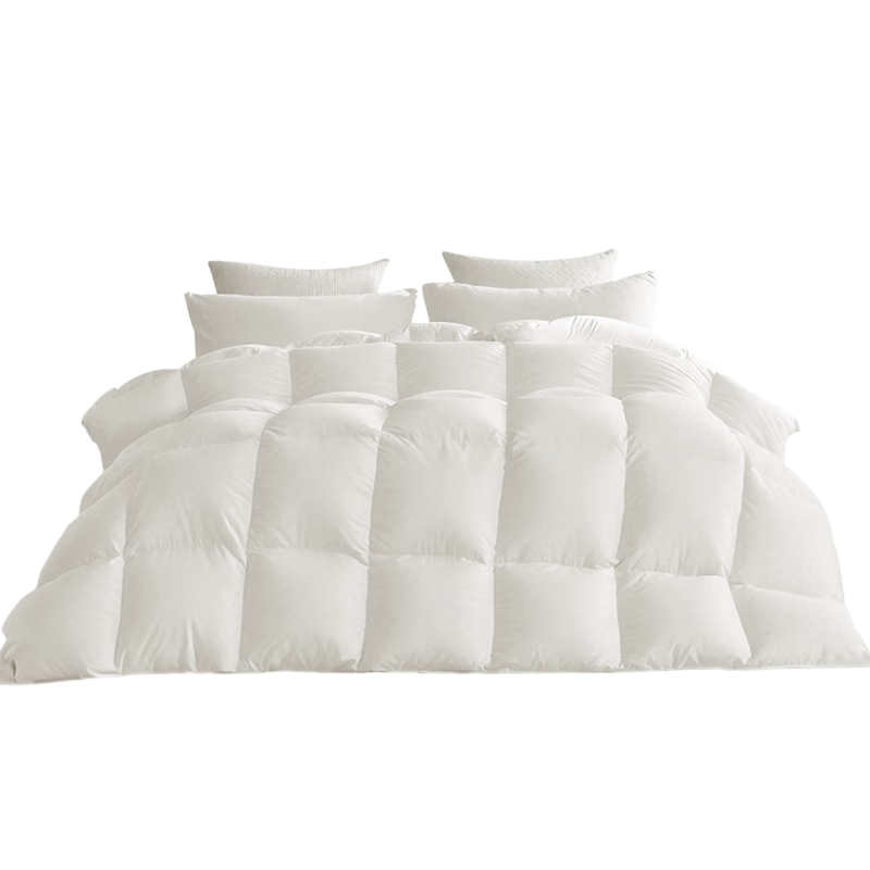 Yuanshenghuo Anti-Drilling down White Duck Feather Comforter Duvet Insert All Seasons Double Size Feather Quilt 7 Jin (3.5 Kg) 200*230cm White