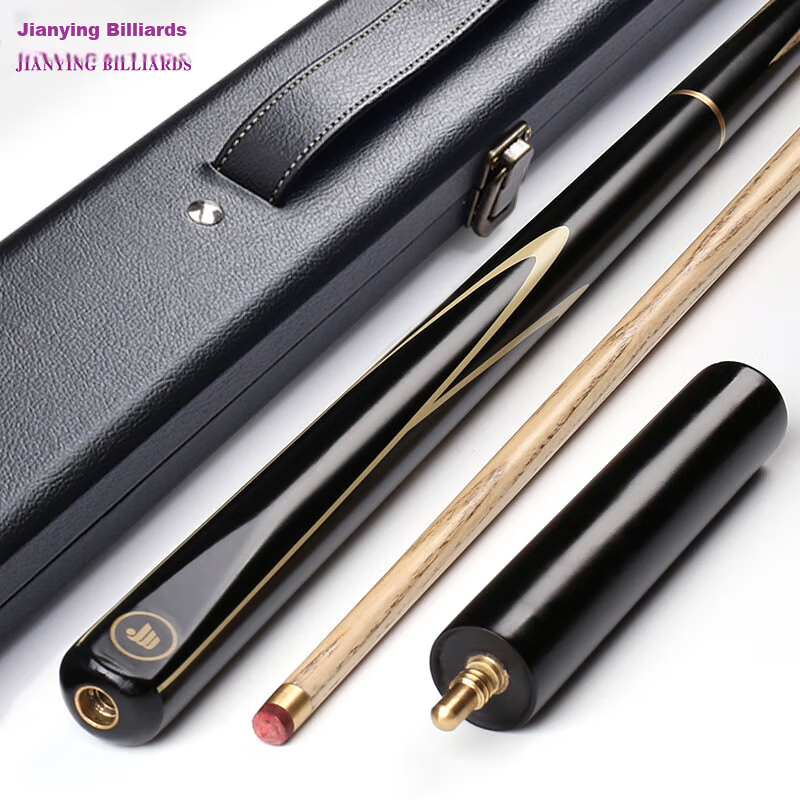 Jianying Pool Cue Tip, Detachable Snooker Cue, Black 8 Ball, Chinese Style Single Cue, Box Set, 10.2mm, Black Yao