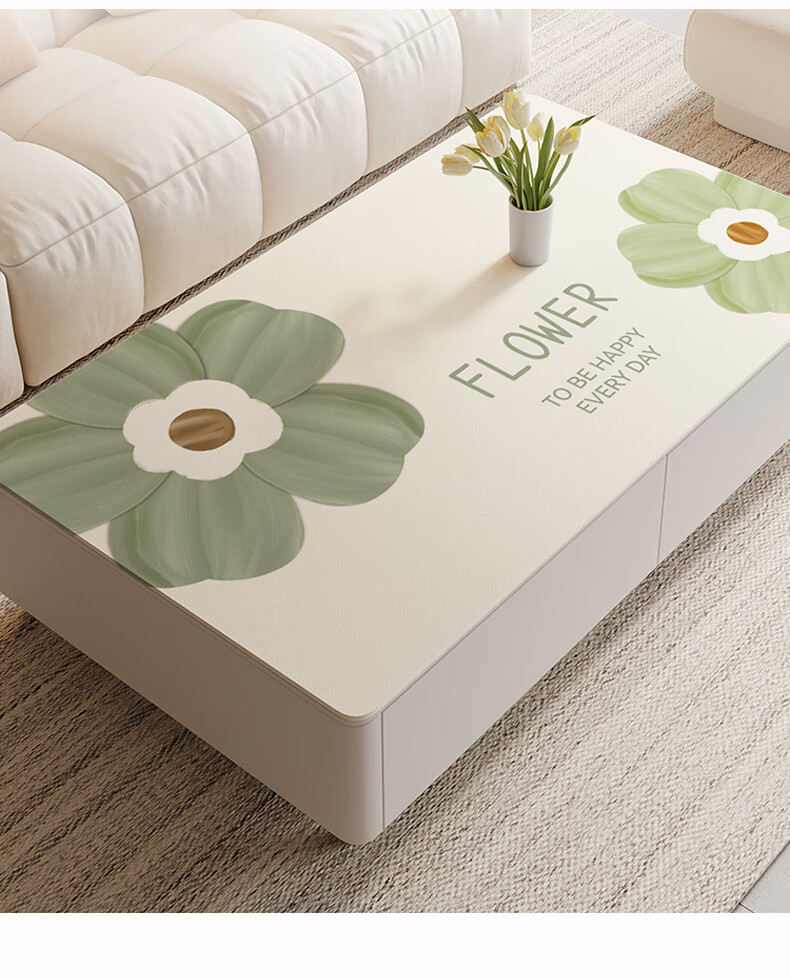JANMEIJIA Dining Table Cloth, High-End Luxury Feel, Waterproof And Oil-Proof Tablecloth, Protective Pad, Coffee Table Mat, PVC Rectangular, 140*180cm 12