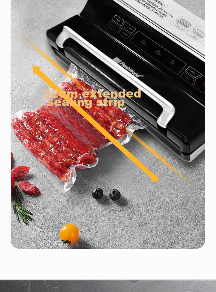 Fresh World Vacuum Sealer Machine for Home And Commercial Use, Fully Automatic Packaging Machine, Suitable for Both Dry And Wet Food, High Suction Power, High-Power Food Compression Sealing Vacuum Machine FW-3150 15