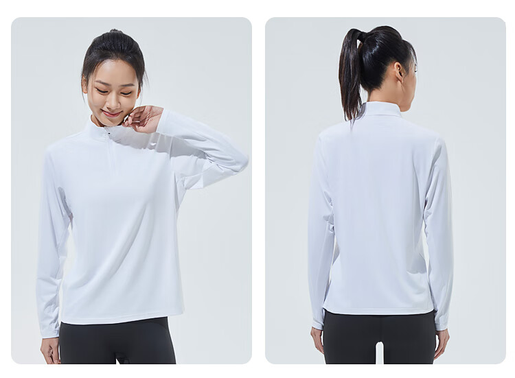 SCALER Outdoor Long-Sleeve T-Shirt for Men, Spring And Summer New Arrival, Ice Rainbow Silk Moisture-Wicking Quick-Dry Simple Running Sports Top for Wome 31