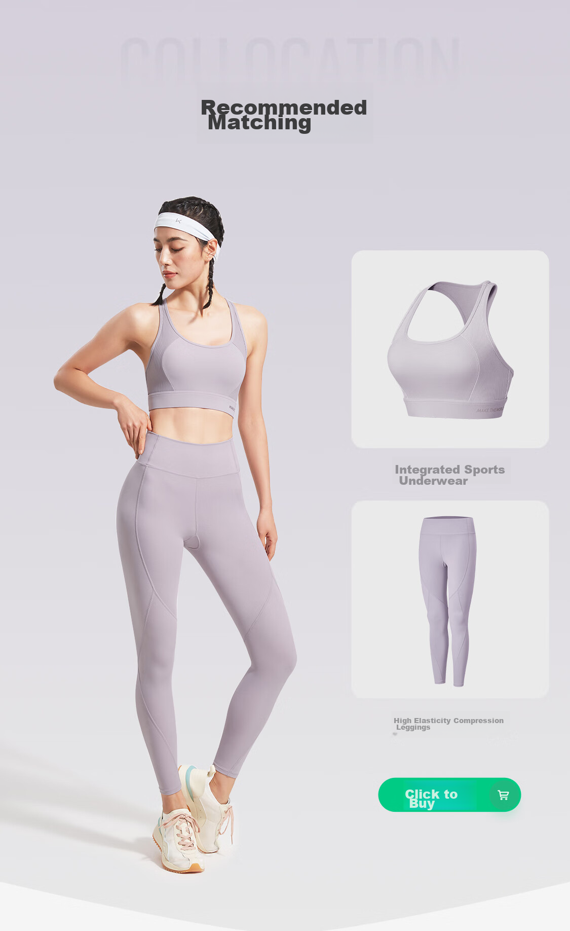 Keep High-Intensity Sports Bra, Anti-Sagging, Side Support, Training Bra for Running, Summer Wear, Shock-Absorbing, Milkshake Purple, M 14