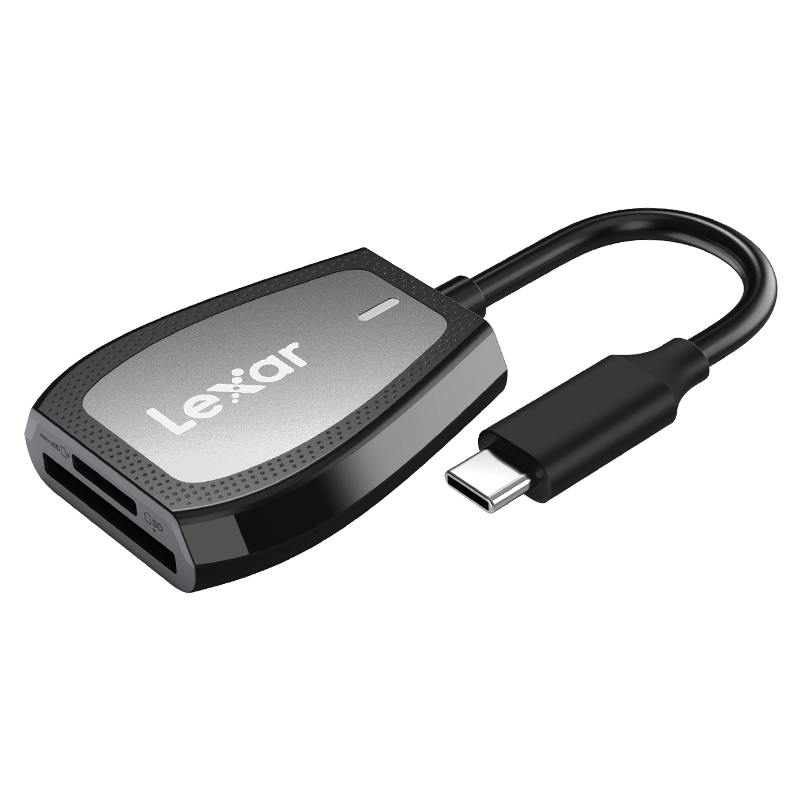 Lexar USB3.2 High-Speed Card Reader SD/TF Dual-Function UHS-II Compatible Camera Drone Monitoring Card Reader Supports Apple 17 Android Phones And Computers