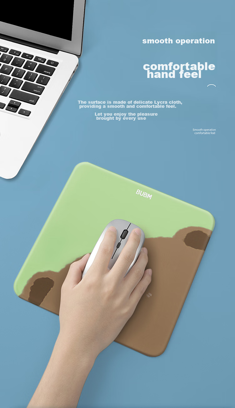 BUBM Keyboard Handrest Mouse Pad Wrist Rest Large Memory Foam Laptop Gaming Pad 87-Key Desktop Wrist Support Soft Palm Rest - Greedy Sleep Small Corgi 5
