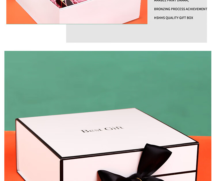 Jidukongjian Gift Box, Birthday Present Box, Anniversary Graduation Confession Gift Box, Packaging Box, Gift Box, Empty Box + Gift Bag 19