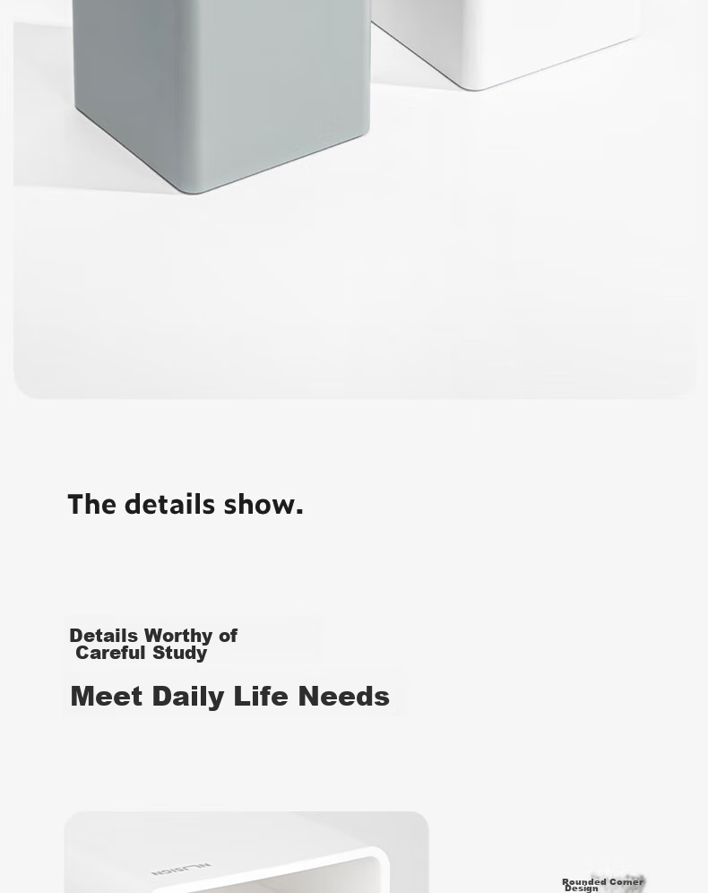 Deli Simple Grid Pen Holder, Office Desktop Storage Box, Non-Slip Base, Thickened Double-Compartment Cosmetic Organizer, Office Supplies, Ivory White NS011 13