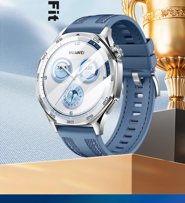 ESCASE [Three-Piece Deluxe Set] Huawei Watch GT5 Tempered Glass Screen Protector, Full Coverage, HD Clear, Shatterproof, Fingerprint-Resistant Protective Film for Watch GT5Pro, 46mm Dial 6