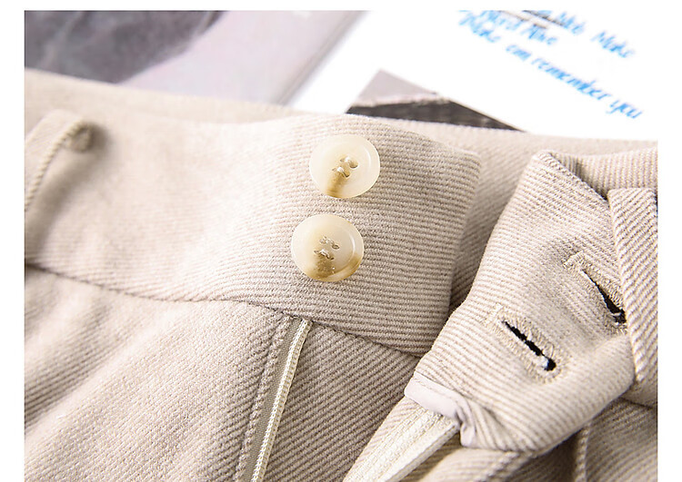Dme [Career Selection] Winter Urban Commuter Micro-Flare Long Pants Women's Trousers Casual Pants, Coffee Color, Size 26 13